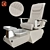 Modern Nail Chair 3D model small image 1