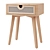 Marte Rattan Nightstand: Chic and Minimalist 3D model small image 1