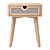 Marte Rattan Nightstand: Chic and Minimalist 3D model small image 2
