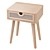 Marte Rattan Nightstand: Chic and Minimalist 3D model small image 4