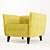 Elegant Frankof Lester Armchair 3D model small image 13