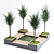 Tropical Oasis: Palm Garden 3D model small image 1