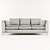 Elegant Wood & Cloth Sofa 3D model small image 5