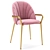 Stylish Sylvia Velvet Dining Chair 3D model small image 1