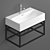 Clou Match Me Washbasin Set 3D model small image 4