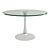 Sleek Funghetti Glass Table 3D model small image 1