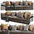 Modern Flexform Zeno Sofa - Stylish and Versatile 3D model small image 2