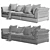 Modern Flexform Zeno Sofa - Stylish and Versatile 3D model small image 4