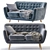 Rain Barhat Sofa: Elegant and Comfortable 3D model small image 6
