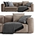 Modern Poliform Bolton Sofa 3D model small image 2