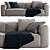 Modern Poliform Bolton Sofa 3D model small image 3