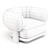 HC28 Cosmo: Bol- Armchair 3D model small image 4