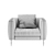 Barlow Armchair: Stylish Comfort for Your Home 3D model small image 5