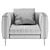 Barlow Armchair: Stylish Comfort for Your Home 3D model small image 9