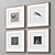 Versatile 4-Piece Picture Frames Set 3D model small image 6