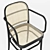 Modern Hoffmann Dining Chair 02 3D model small image 2