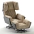 Elevate Your Comfort with HOMEDIT Wing-Lounge Chair 3D model small image 1