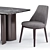 Sleek Lucylle Dining Chair & Gullwing Table Set 3D model small image 2
