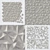 Hexagon Concrete Panel Set 3D model small image 2