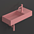 Clou Wash Me Aluite Washbasin 3D model small image 3
