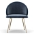 Elegant Luisa Chair 3D model small image 3