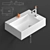 Clou Flush Washbasin - Stylish and Versatile 3D model small image 1