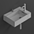 Clou Flush Washbasin - Stylish and Versatile 3D model small image 2