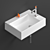 Clou Flush Washbasin - Stylish and Versatile 3D model small image 6
