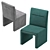 Elegant Marlow Velvet Dining Chair 3D model small image 4