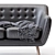 Rainy Velvet Sofa: Luxurious Comfort 3D model small image 4
