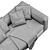 Contemporary Minotti Leonard Sofa 3D model small image 5