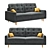 BOSS SKANDY Straight Sofa 3D model small image 1