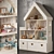 Dreamy Dollhouse with Dresser - 150/110/34 cm 3D model small image 2