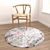 Versatile Round Carpets Set 3D model small image 4