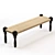 Indian Style Bench: Adas - The Perfect Blend of Wood and Rope 3D model small image 4