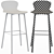 Modern Edelweiss Bar Stool: Sleek & Stylish 3D model small image 3