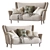 Modern Clara Sofa: Stylish Comfort for Any Room 3D model small image 1