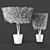  Tall and Elegant Plant Sculptures 3D model small image 3