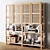 Versatile Pine Storage with Doors 3D model small image 1