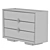 Arbre 3-Drawer Chest - 1200x820x450cm 3D model small image 5