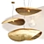 Elegant Gervasoni Brass Pendant - 3 Shapes 3D model small image 2