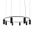 Sophisticated Elegance: Donna P XL Chandelier 3D model small image 1