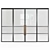 Industrial Loft Glass Partition 3D model small image 2