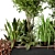 5-Piece Outdoor Garden Set: Bush & Tree Combo - Garden Set 40 3D model small image 3