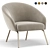 Hillside Accent Chair: Comfortably Chic 3D model small image 1