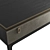 Glamor Leather Coffee Table: Elegant British Art Deco 3D model small image 3