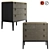 British Chic Leather Chest of Drawers 3D model small image 1