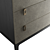 British Chic Leather Chest of Drawers 3D model small image 2