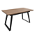 Modern Folding Table Maryland 120-160 3D model small image 1