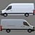 VW Crafter Box: Restyled & Spacious 3D model small image 2